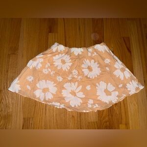 Women’s Orange Floral Skirt